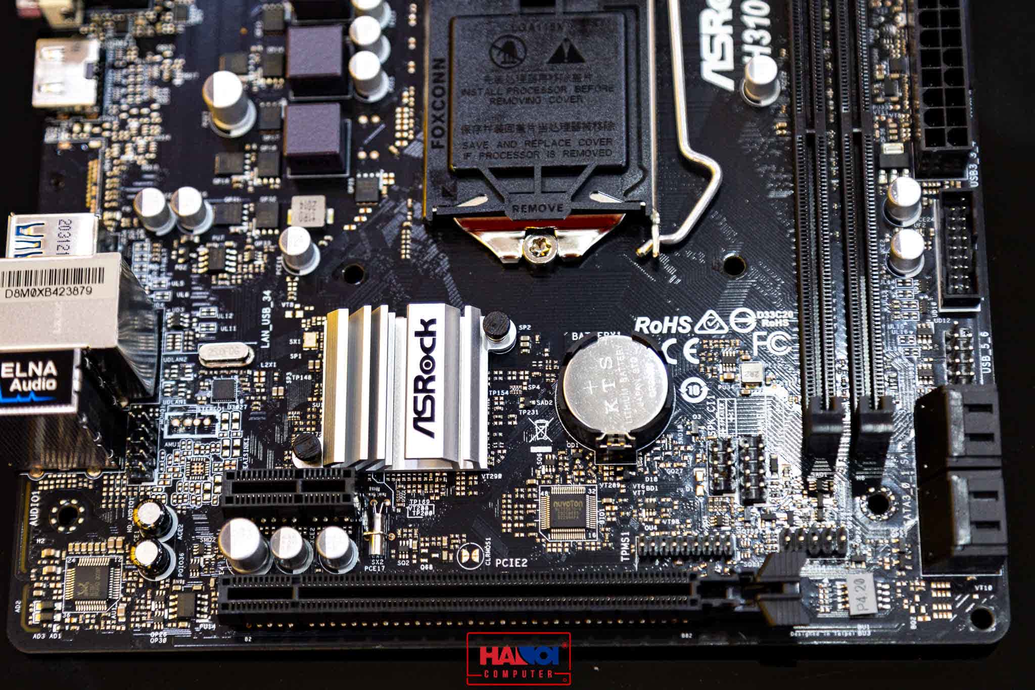 Mainboard ASROCK H310CM HDV (Intel H310, Socket 1151, m-ATX, 2 khe RAM DDR4)