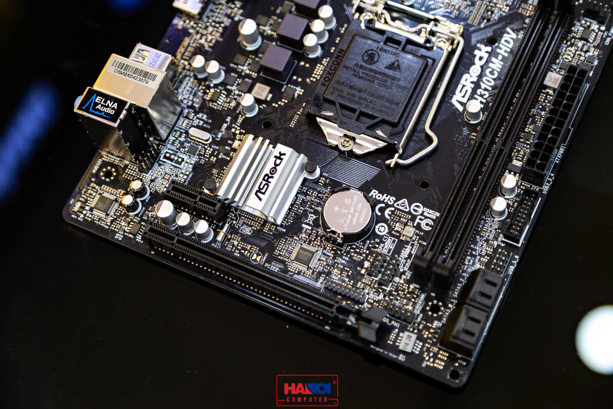 Mainboard ASROCK H310CM HDV (Intel H310, Socket 1151, m-ATX, 2 khe RAM DDR4)