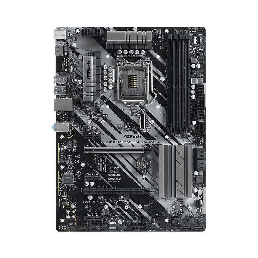 Mainboard ASROCK Z490 PHANTOM GAMING 4 (Intel Z490, Socket 1200, ATX, 4 khe Ram DDR4)