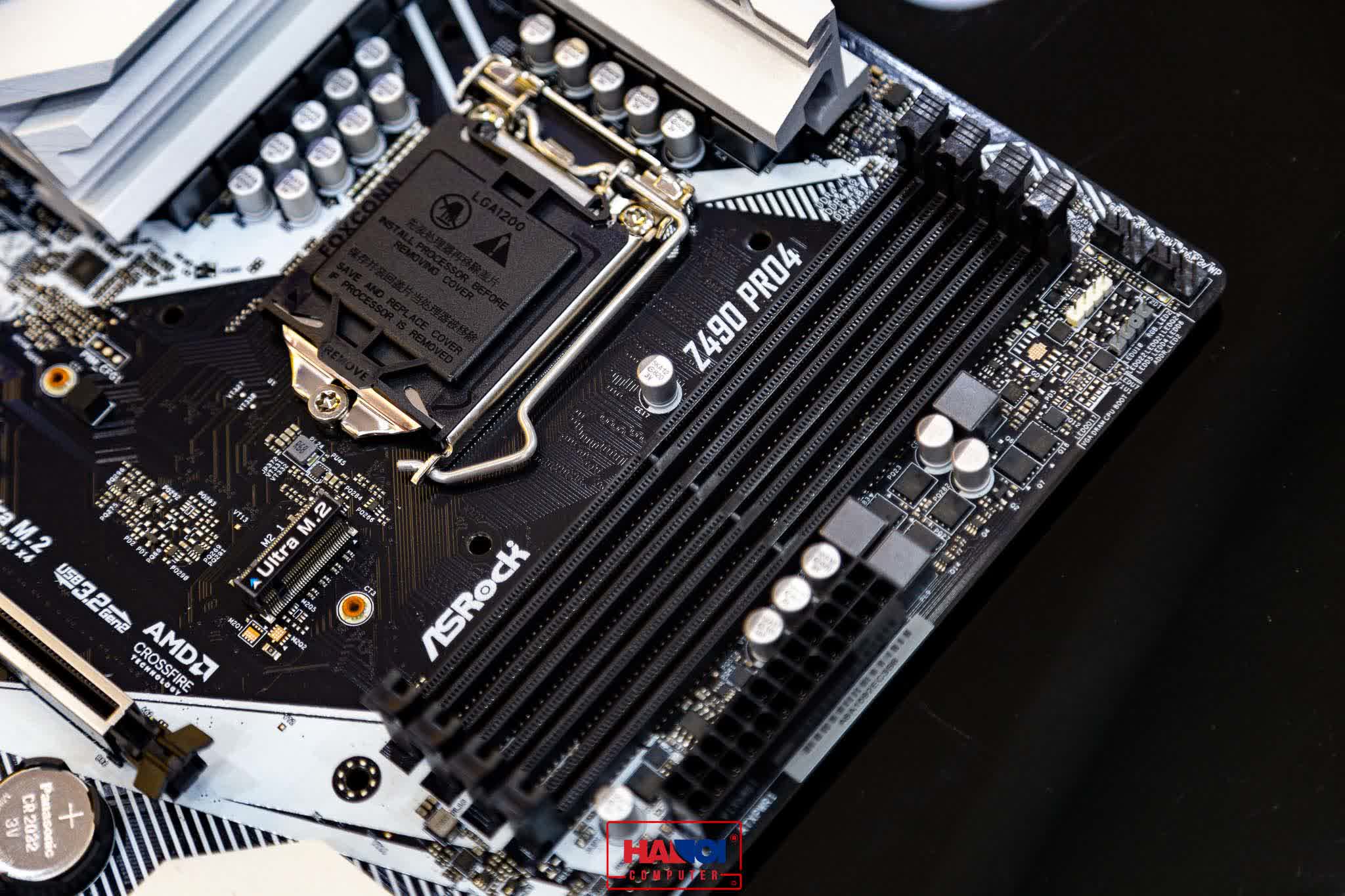 Mainboard ASROCK Z490 PRO 4 (Intel Z490, Socket 1200, ATX, 4 khe Ram DDR4)