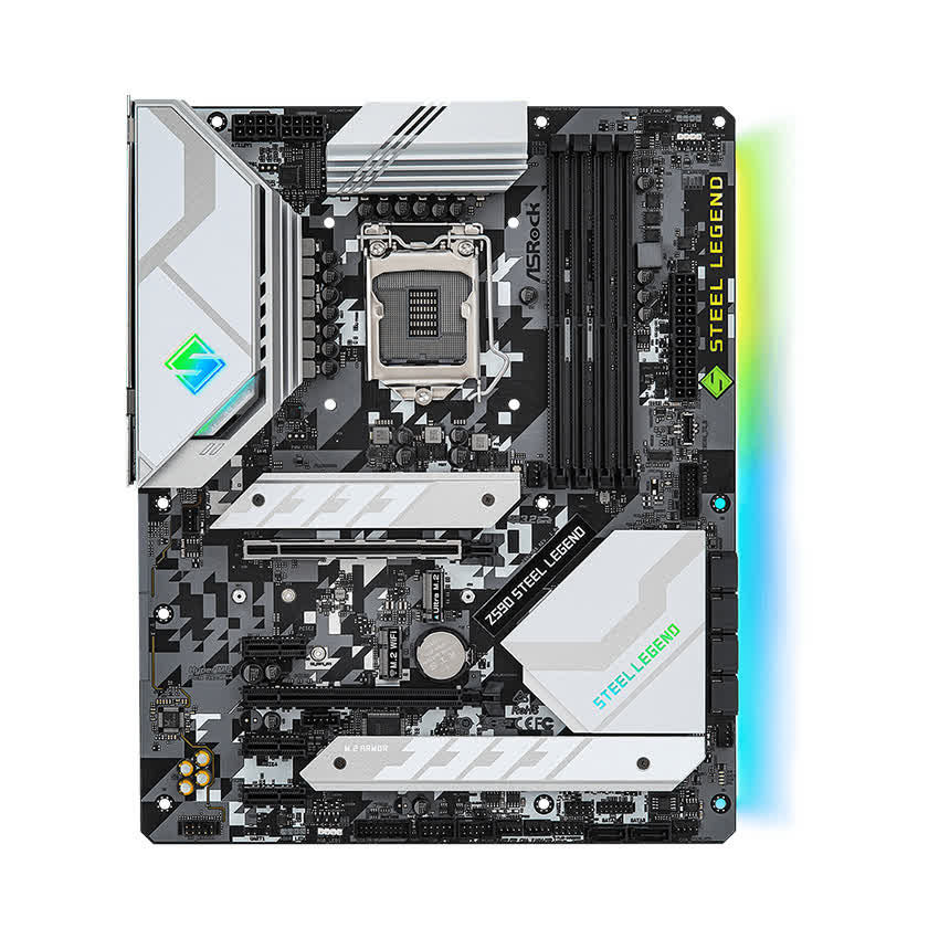 Mainboard ASROCK Z590 STEEL LEGEND (Intel Z590, Socket 1200, ATX, 4 khe Ram DDR4)