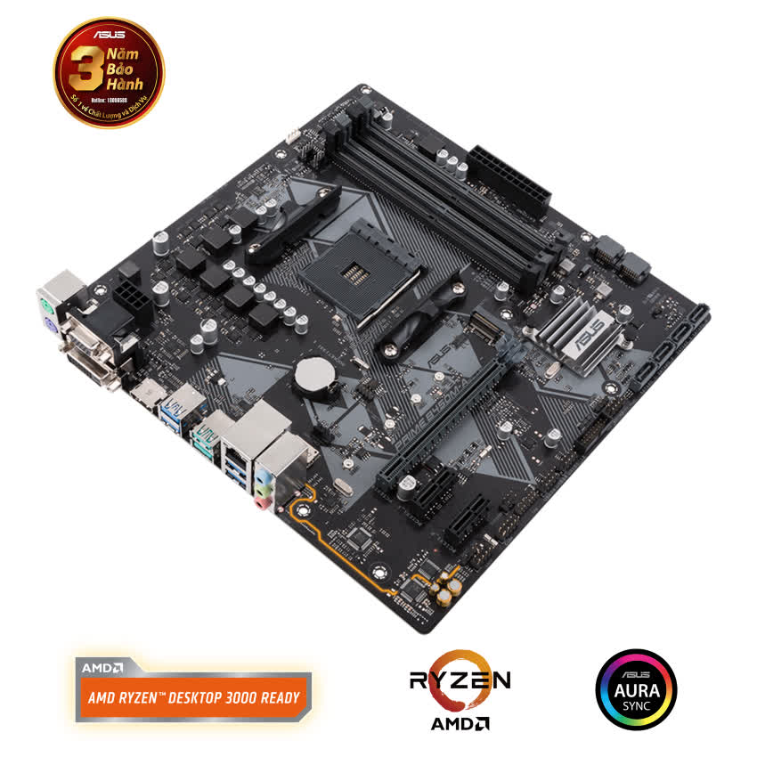 Mainboard ASUS PRIME B450M-A (AMD B450, Socket AM4, m-ATX, 4 khe RAM DDR4)
