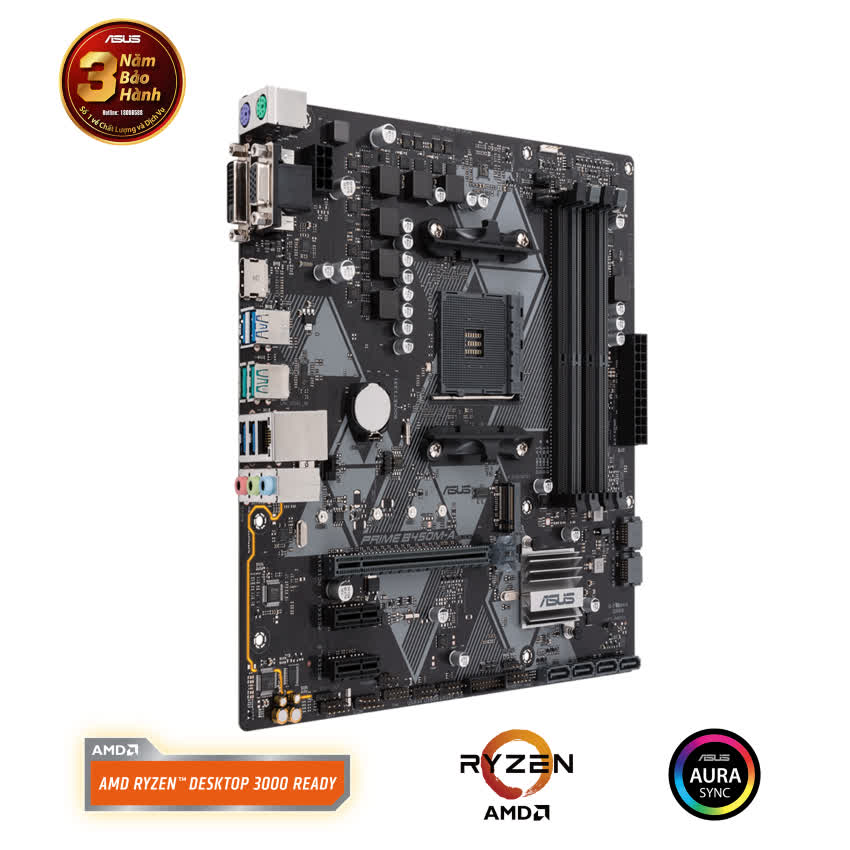 Mainboard ASUS PRIME B450M-A (AMD B450, Socket AM4, m-ATX, 4 khe RAM DDR4)