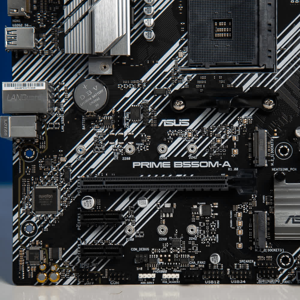Mainboard ASUS PRIME B550M-A (AMD B550, Socket AM4,m- ATX, 4 khe RAM DRR4)