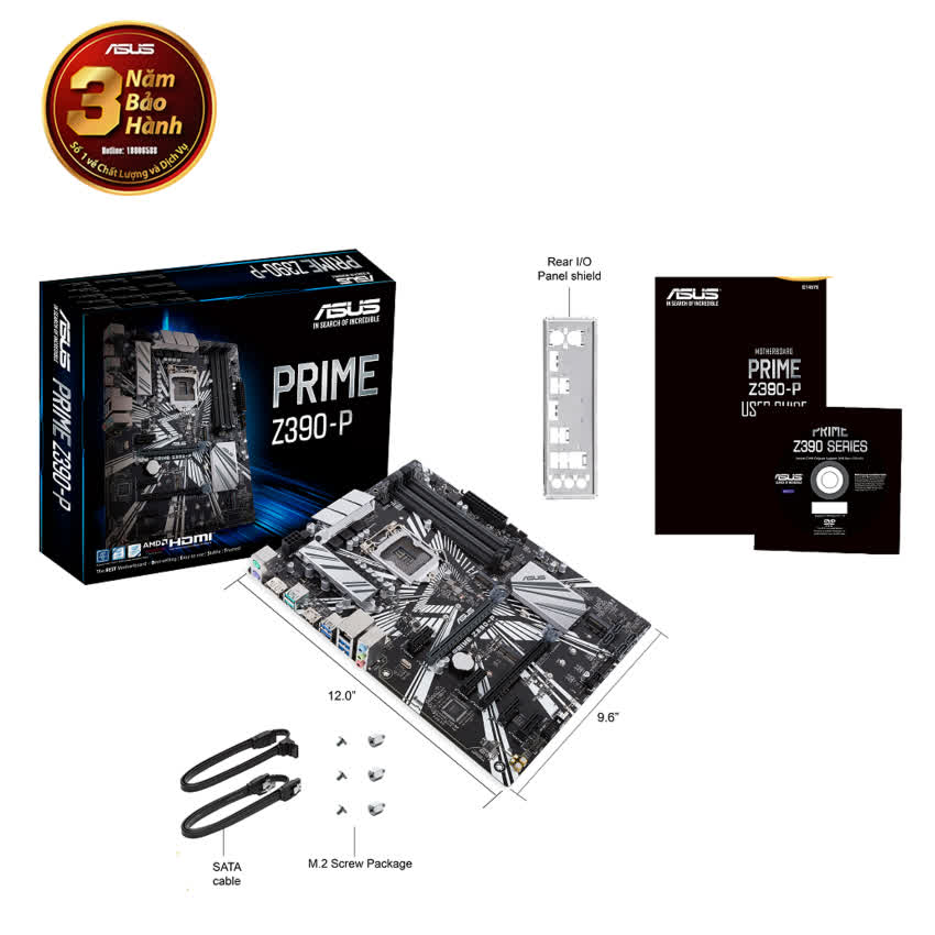 Mainboard ASUS PRIME Z390-P (Intel Z390, Socket 1151, ATX, 4 khe RAM DDR4)