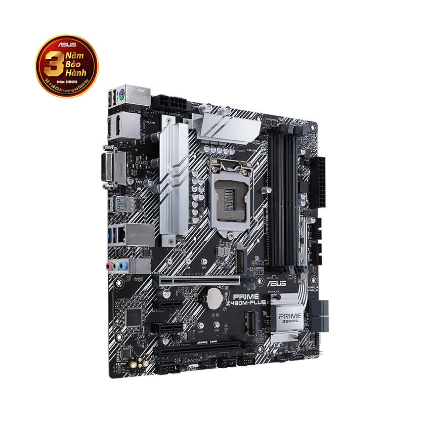 Mainboard ASUS PRIME Z490M-PLUS (Intel Z490, Socket 1200, m-ATX, 4 khe RAM DDR4)