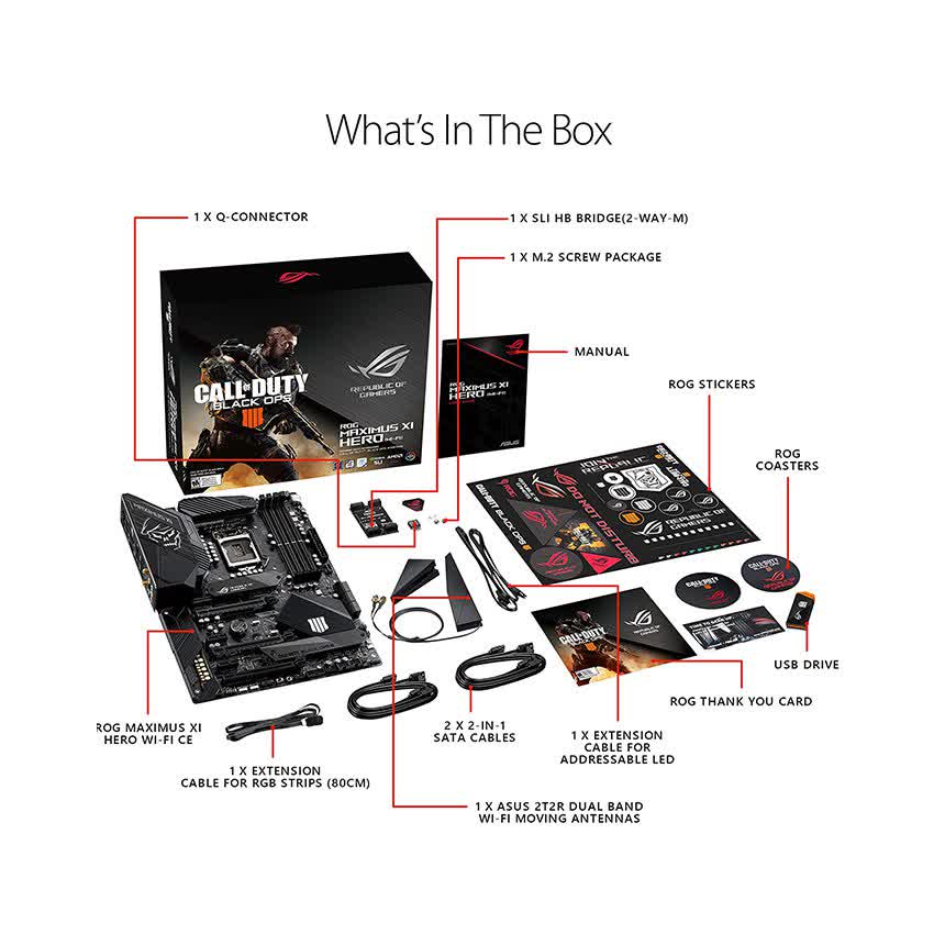Mainboard ASUS ROG MAXIMUS XI HERO (WI-FI)/CE Z390