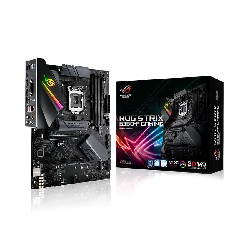 Mainboard ASUS ROG STRIX B360-F GAMING (Intel B360, Socket 1151, ATX, 4 khe RAM DDR4)