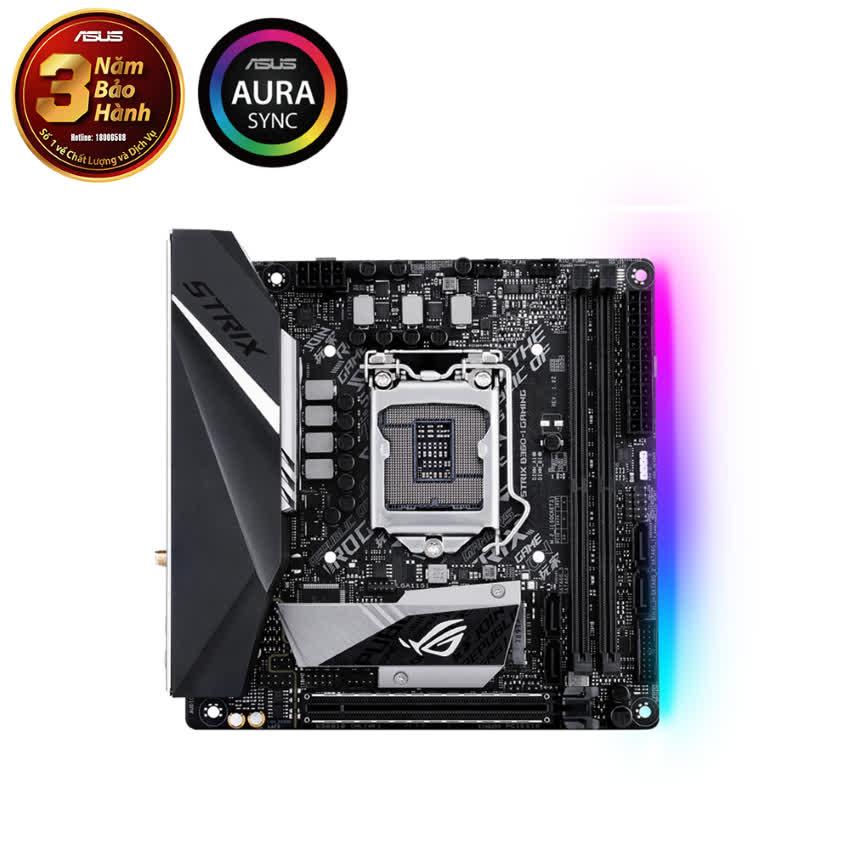 Mainboard ASUS ROG STRIX B360-I GAMING (Intel B360 , Socket 1151, Mini ATX, 2 khe RAM DDR4)