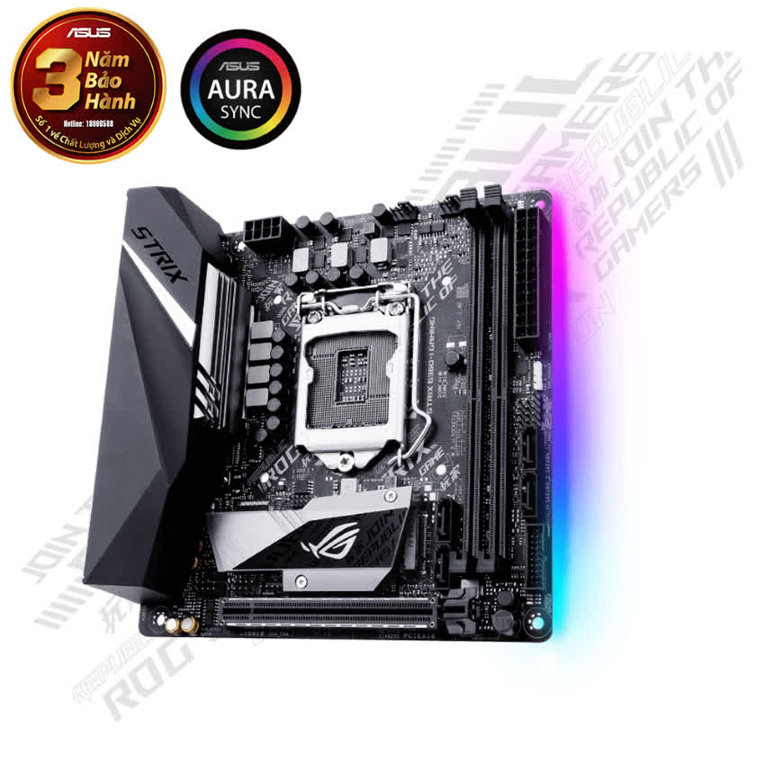Mainboard ASUS ROG STRIX B360-I GAMING (Intel B360 , Socket 1151, Mini ATX, 2 khe RAM DDR4)