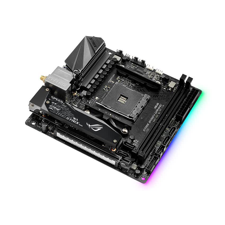 Mainboard ASUS ROG STRIX B450-I GAMING (AMD B450, Socket AM4, Mini-ITX, 2 khe Ram DDR4)