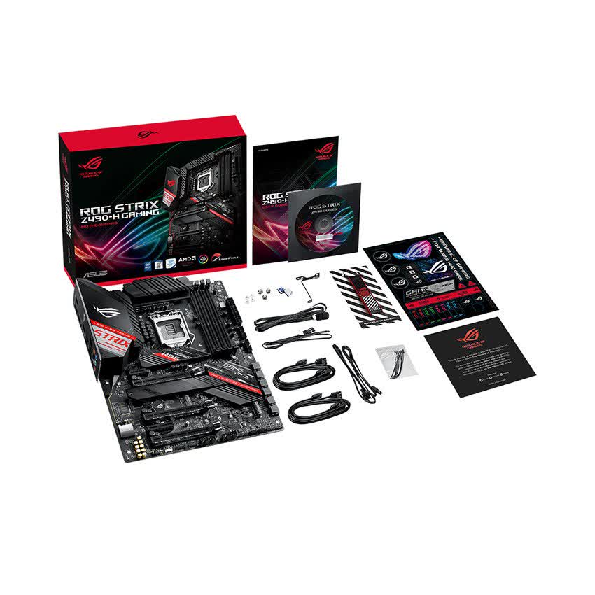 Mainboard ASUS ROG STRIX Z490-H GAMING (Intel Z490, Socket 1200, ATX, 4 khe RAM DDR4)