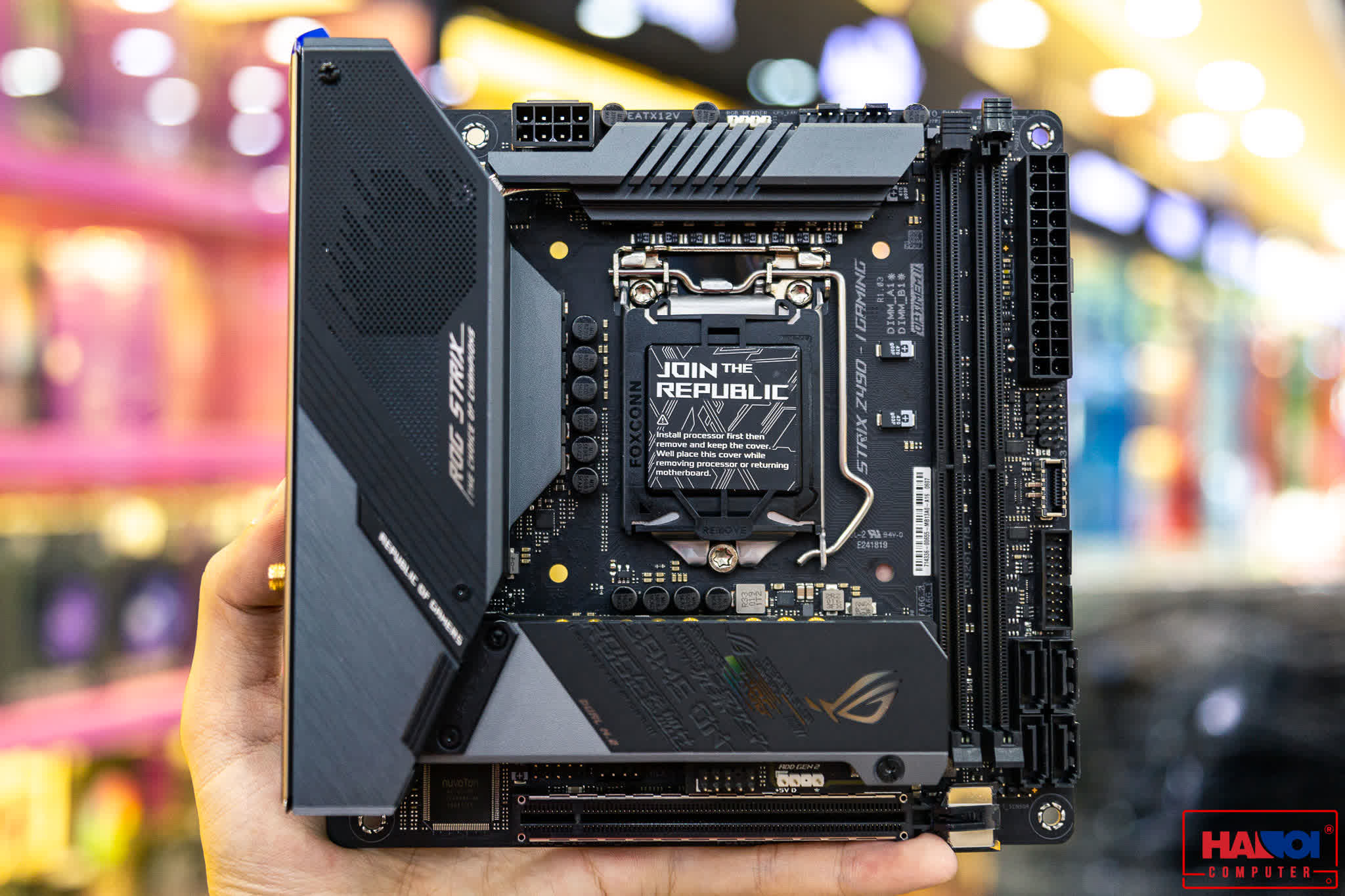 Mainboard ASUS ROG STRIX Z490-I GAMING (Intel Z490, Socket 1200, Mini ITX, 2 khe RAM DDR4)