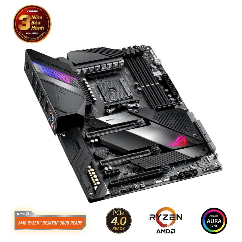 Mainboard ASUS ROG X570 CROSSHAIR VIII HERO (AMD X570, Socket AM4, ATX, 4 khe RAM DDR4)