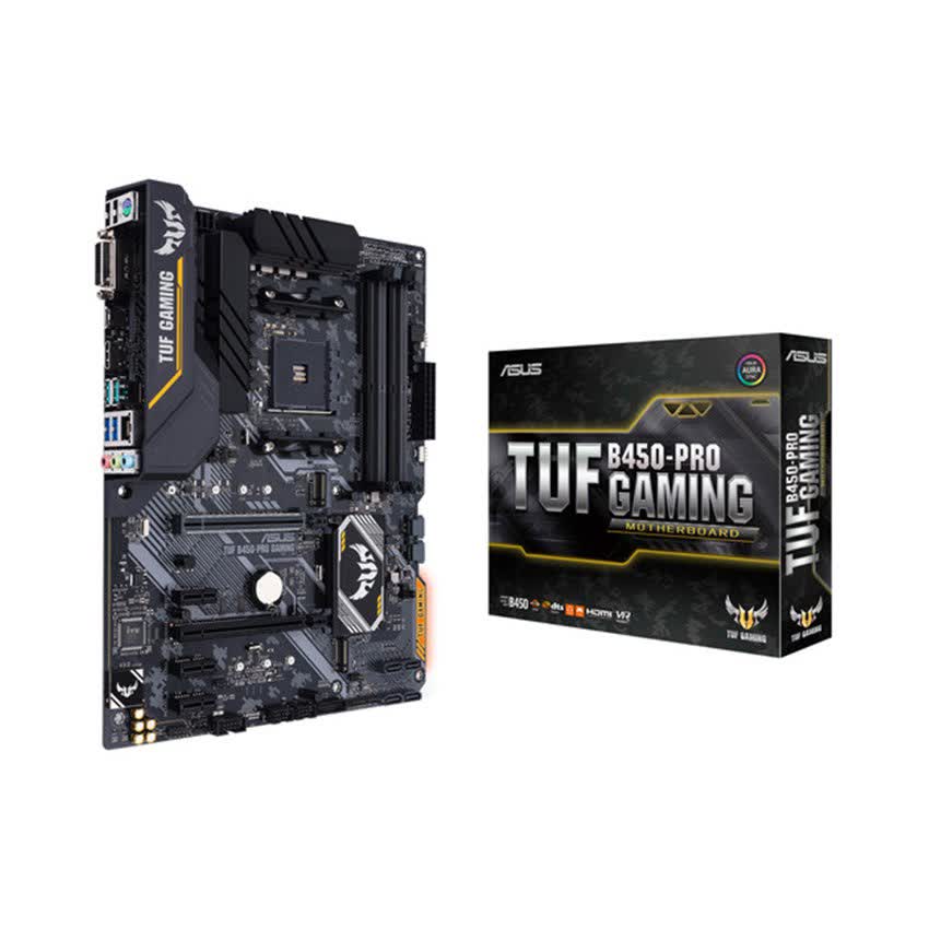 Mainboard ASUS TUF B450-PRO GAMING (AMD B450, Socket AM4, ATX, 4 khe RAM DDR4)
