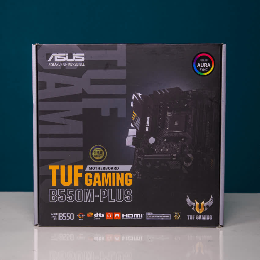 Mainboard ASUS TUF GAMING B550M-PLUS (AMD B550, Socket AM4, m-ATX, 4 khe RAM DRR4)