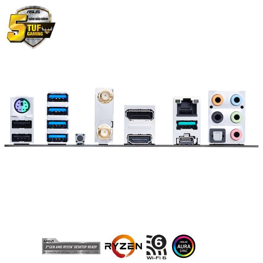 Mainboard ASUS TUF GAMING B550M-PLUS (WI-FI) (AMD B550, Socket AM4, m-ATX, 4 khe RAM DRR4)