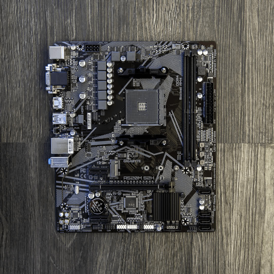 Mainboard Gigabyte A520M-S2H (AMD A520, Socket 1200, m-ATX, 2 khe RAM DDR4)