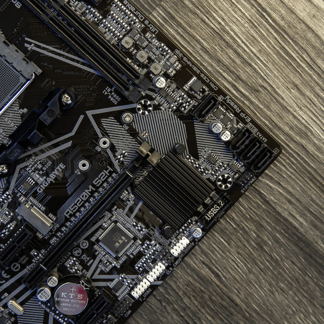 Mainboard Gigabyte A520M-S2H (AMD A520, Socket 1200, m-ATX, 2 khe RAM DDR4)