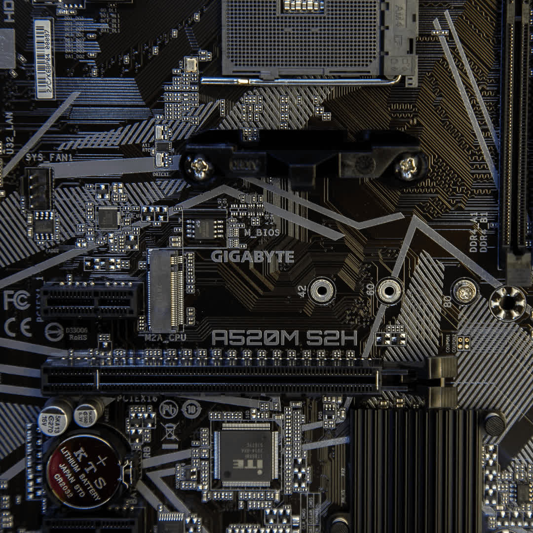 Mainboard Gigabyte A520M-S2H (AMD A520, Socket 1200, m-ATX, 2 khe RAM DDR4)