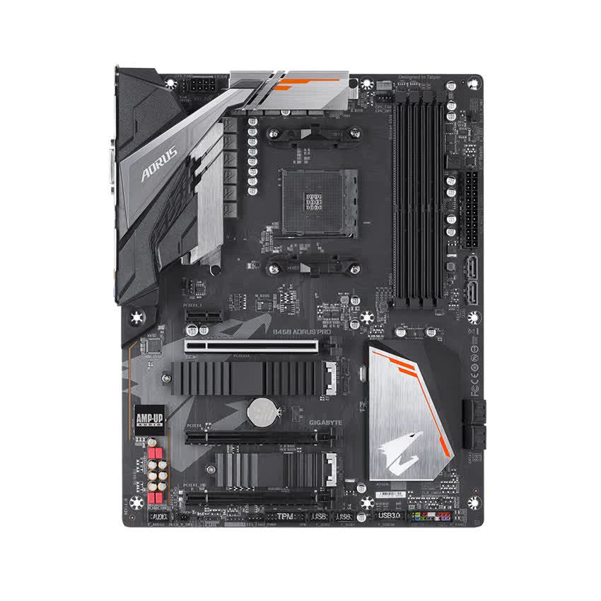Mainboard GIGABYTE B450 AORUS PRO (AMD B450, Socket AM4, ATX, 4 khe RAM DDR4)