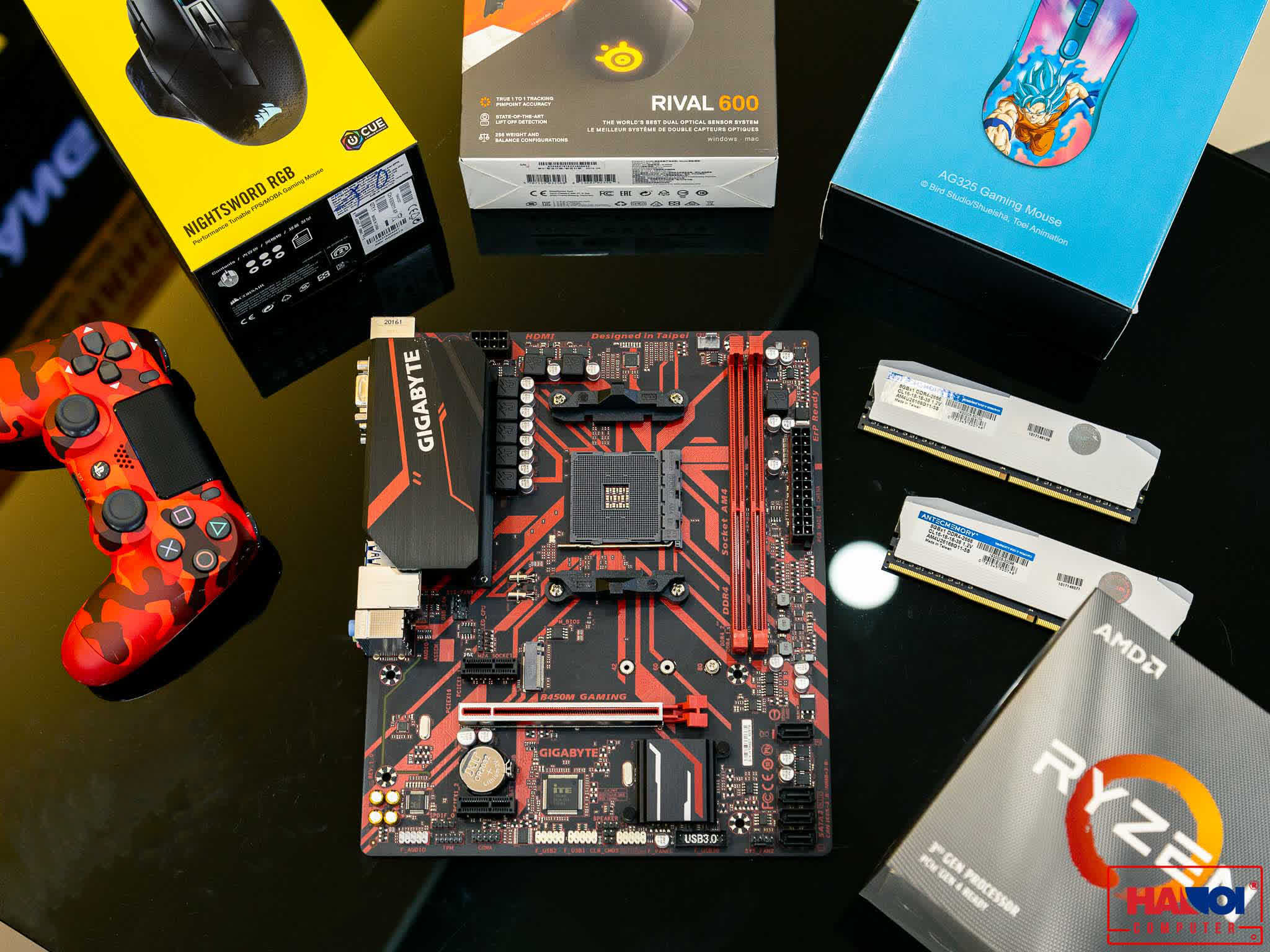 Mainboard GIGABYTE B450M-Gaming (AMD B450, Socket AM4, m-ATX, 2 khe RAM DDR4)