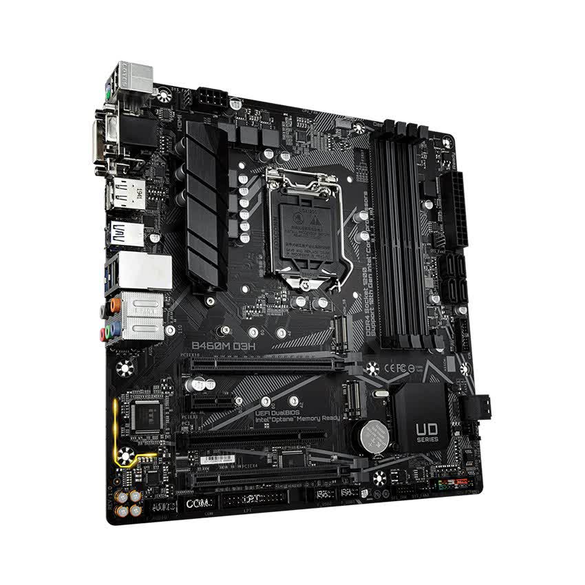 Mainboard Gigabyte B460M D3H (Intel B460, Socket 1200, m-ATX, 4 khe Ram DDR4)