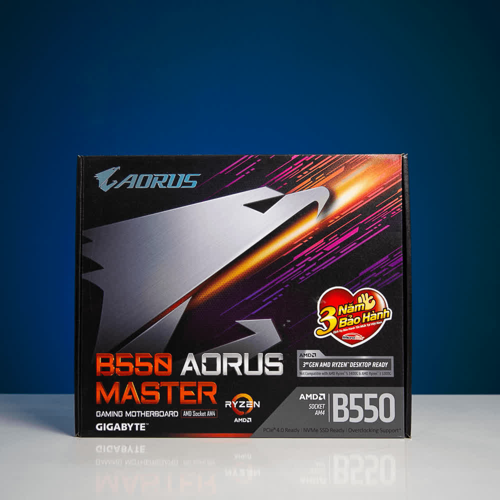 Mainboard Gigabyte B550 AORUS MASTER (AMD B550, Socket AM4, m-ATX, 4 khe RAM DDR4)
