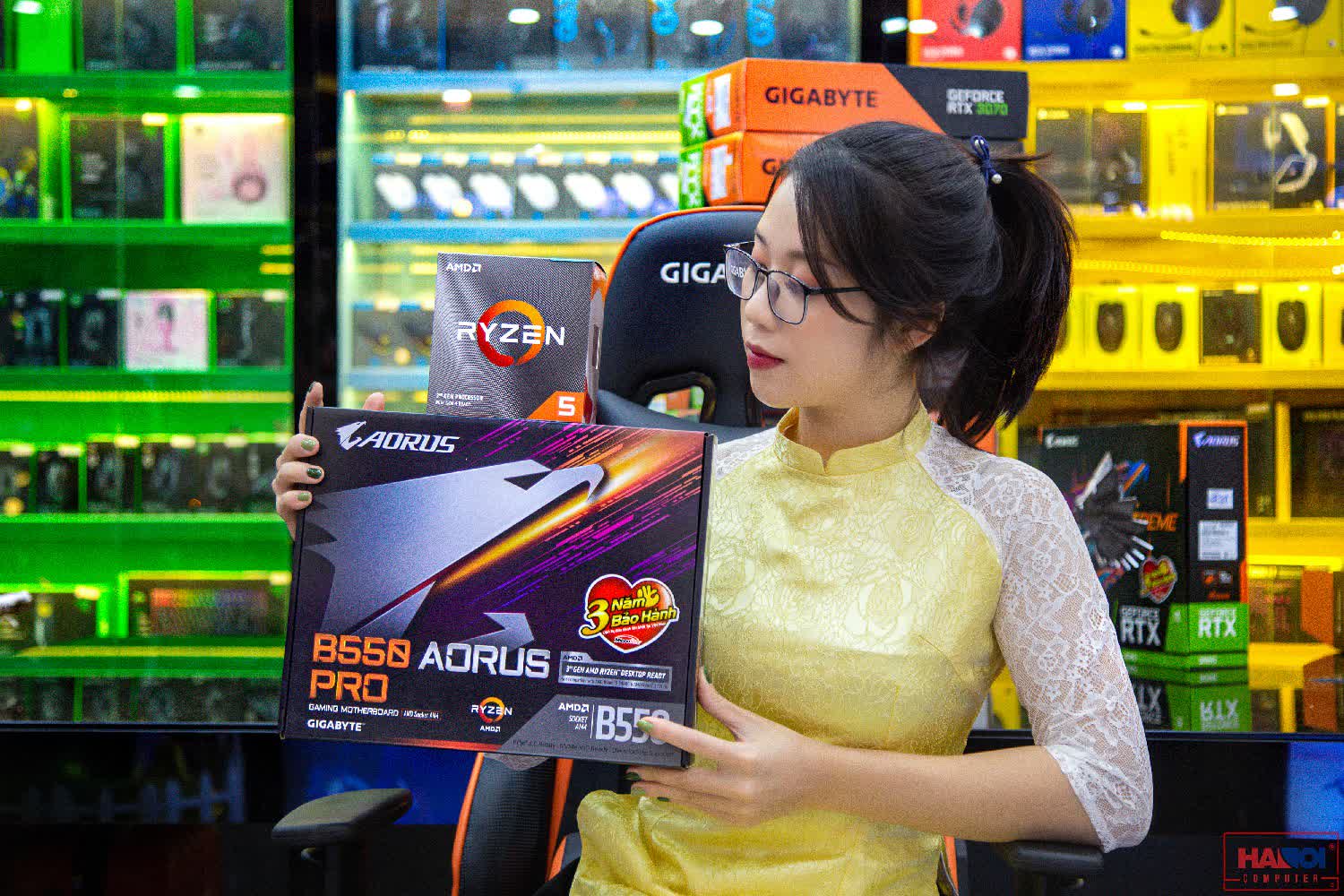 Mainboard Gigabyte B550 AORUS PRO (AMD B550, Socket AM4, ATX, 4 khe RAM DDR4)