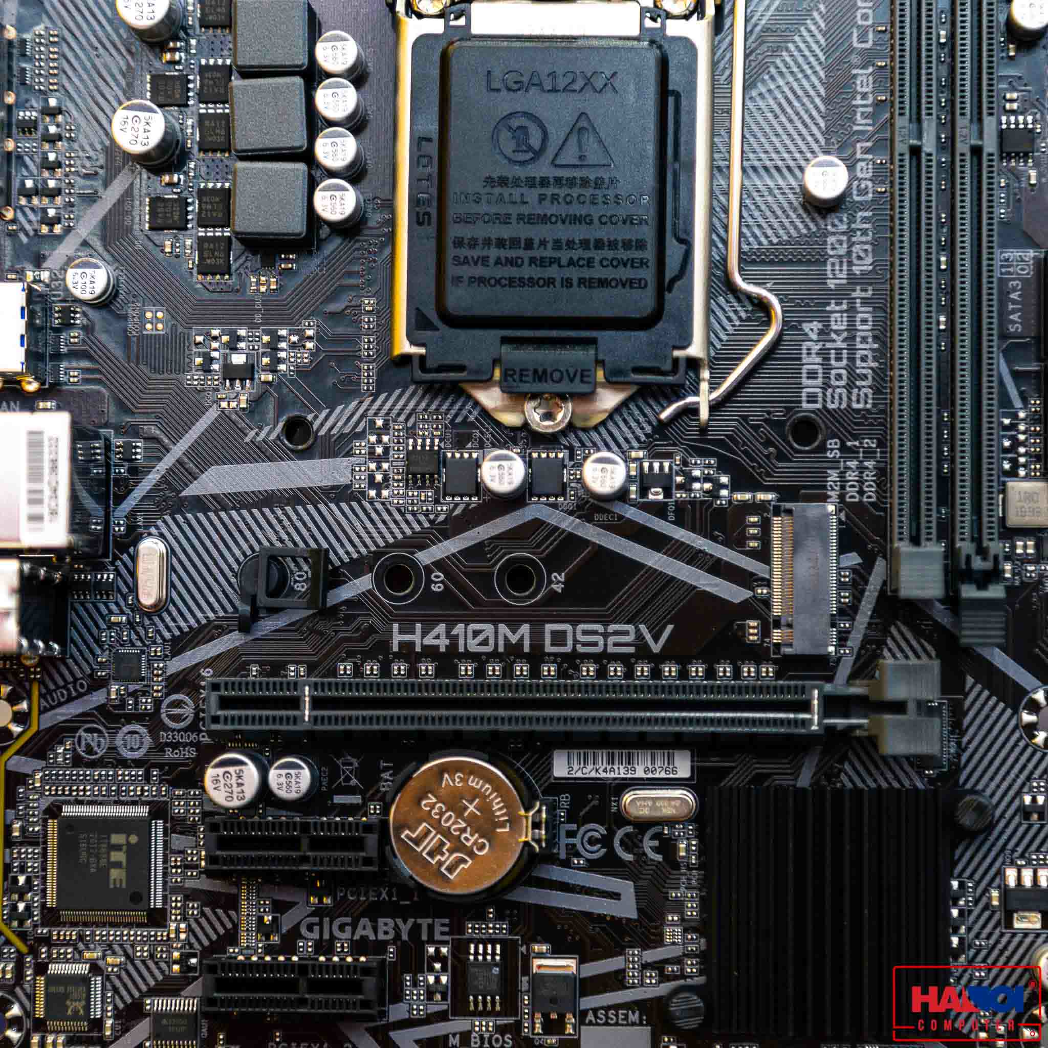Mainboard Gigabyte H410M-DS2V (Intel H410, Socket 1200, m-ATX, 2 khe Ram DDR4)