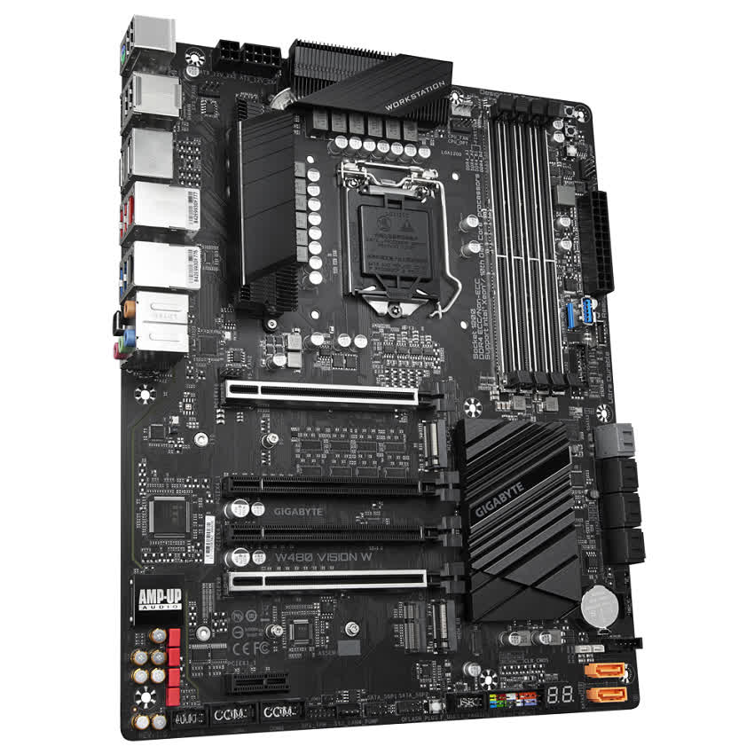 Mainboard Gigabyte W480 VISION W (W480, socket 1200, ATX, 4 khe RAM DDR4)