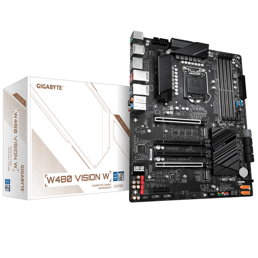 Mainboard Gigabyte W480 VISION W (W480, socket 1200, ATX, 4 khe RAM DDR4)