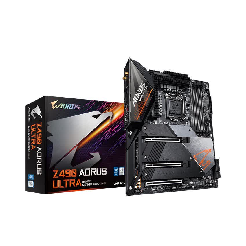 Mainboard Gigabyte Z490 AORUS ULTRA (Intel Z490, Socket 1200, ATX, 4 khe RAM DDR4)
