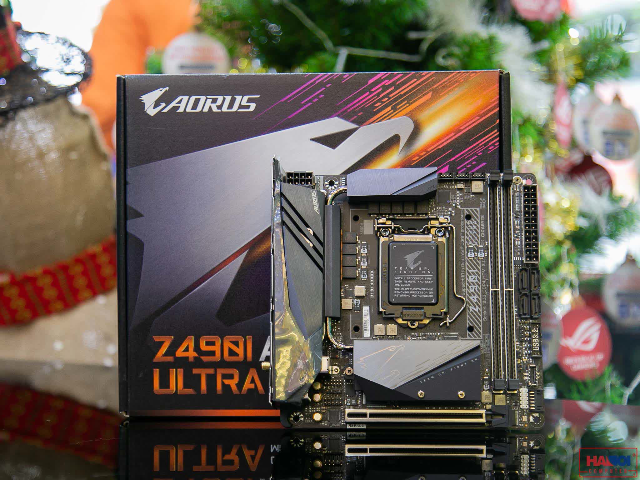 Mainboard GIGABYTE Z490i AORUS ULTRA (Intel Z490, Socket 1200, Mini ITX, 2 khe RAM DDR4)