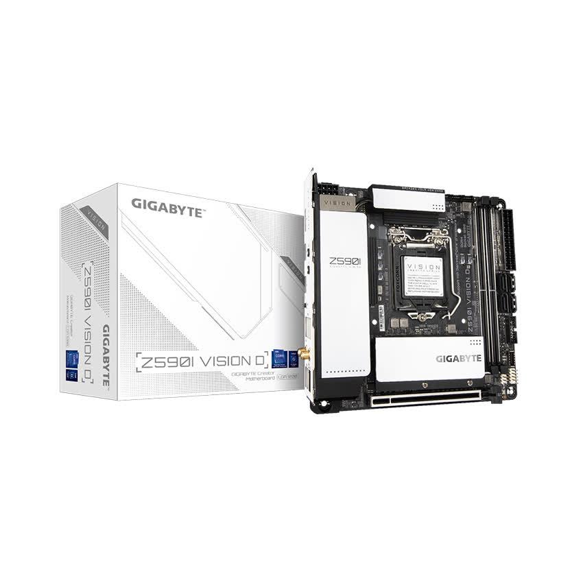 Mainboard Gigabyte Z590I VISION D (Intel Z590, Socket 1200, Mini-ITX, 2 khe Ram DDR4)