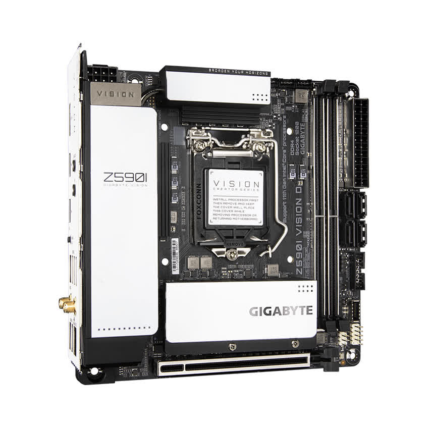 Mainboard Gigabyte Z590I VISION D (Intel Z590, Socket 1200, Mini-ITX, 2 khe Ram DDR4)
