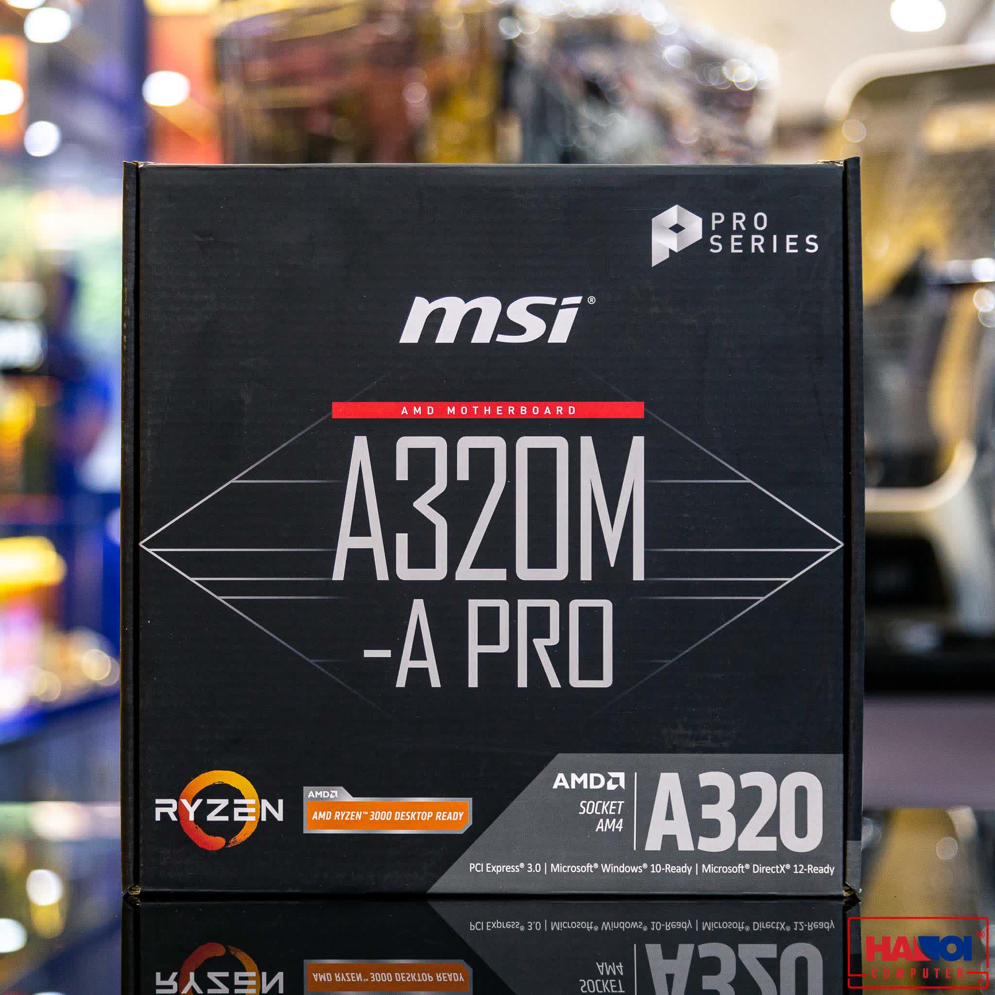 Mainboard MSI A320M-A PRO (AMD A320, Socket AM4, m-ATX, 2 khe RAM DDR4)