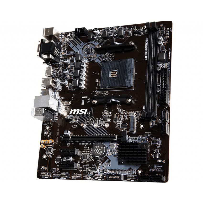 Mainboard MSI A320M PRO-M2 V2 (AMD A320, Socket AM4, m-ATX, 2 khe RAM DDR4)