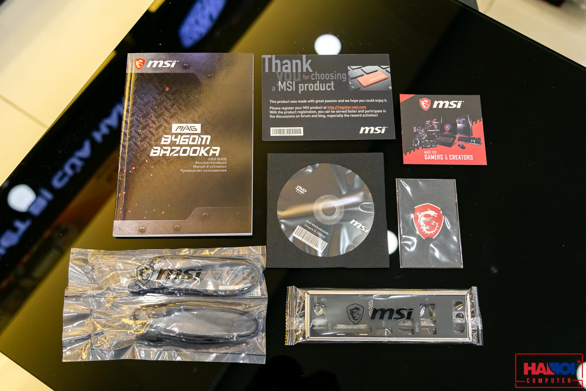 Mainboard MSI MAG B460M BAZOOKA (Intel B460, Socket 1200, m-ATX, 4 khe RAM DDR4)