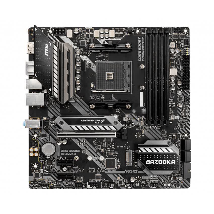 Mainboard MSI MAG B550M BAZOOKA (AMD B550 Socket AM4 m-ATX 4 khe RAM DDR4)