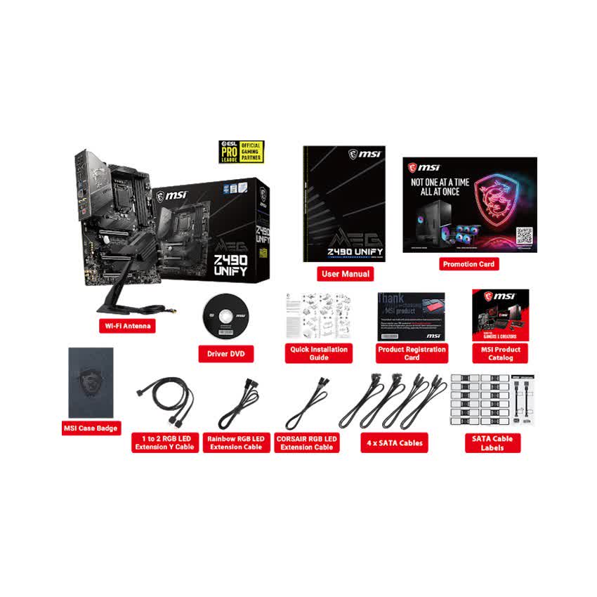 Mainboard MSI MEG Z490 UNIFY (Intel Z490, Socket 1200, ATX, 4 khe RAM DDR4)