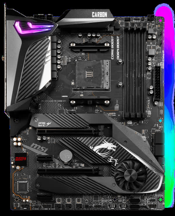 Mainboard MSI MPG X570 GAMING PRO CARBON Wi-Fi (AMD X570, Socket AM4, ATX, 4 khe RAM DDR4)