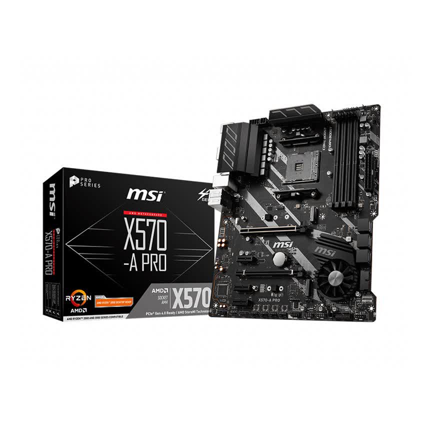 Mainboard MSI X570-A PRO (AMD X570, Socket AM4, E-ATX, 4 khe RAM DDR4)