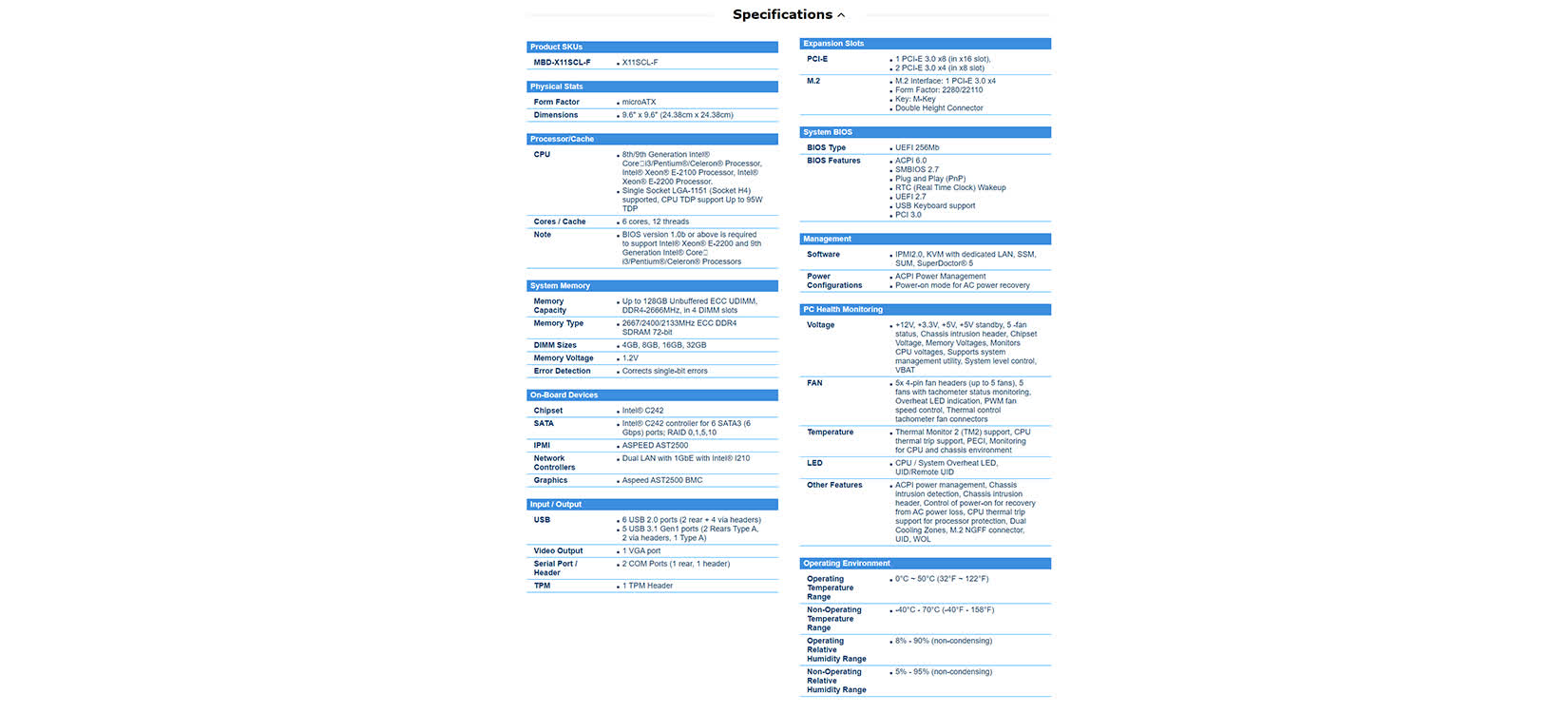 Mainboard Supermicro MBD-X11SCL-F-O