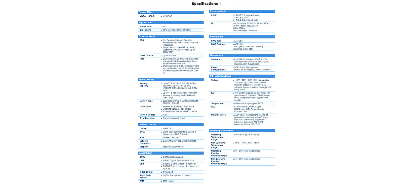 Mainboard Supermicro MBD-X11SPL-F-O