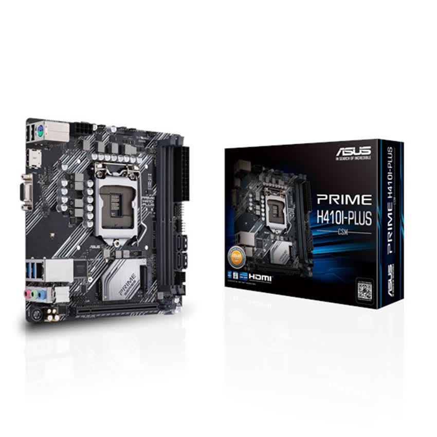 Mainboard ASUS PRIME H410I-PLUS (Intel H410, Socket 1200, Mini-ITX, 2 khe Ram DDR4)