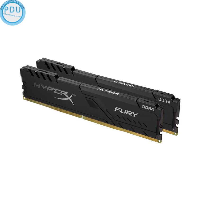 Kit RAM 4 Kingston HyperX Fury Black 16GB bus 2666MHz (2*8GB) - HX426C16FB3K2/16