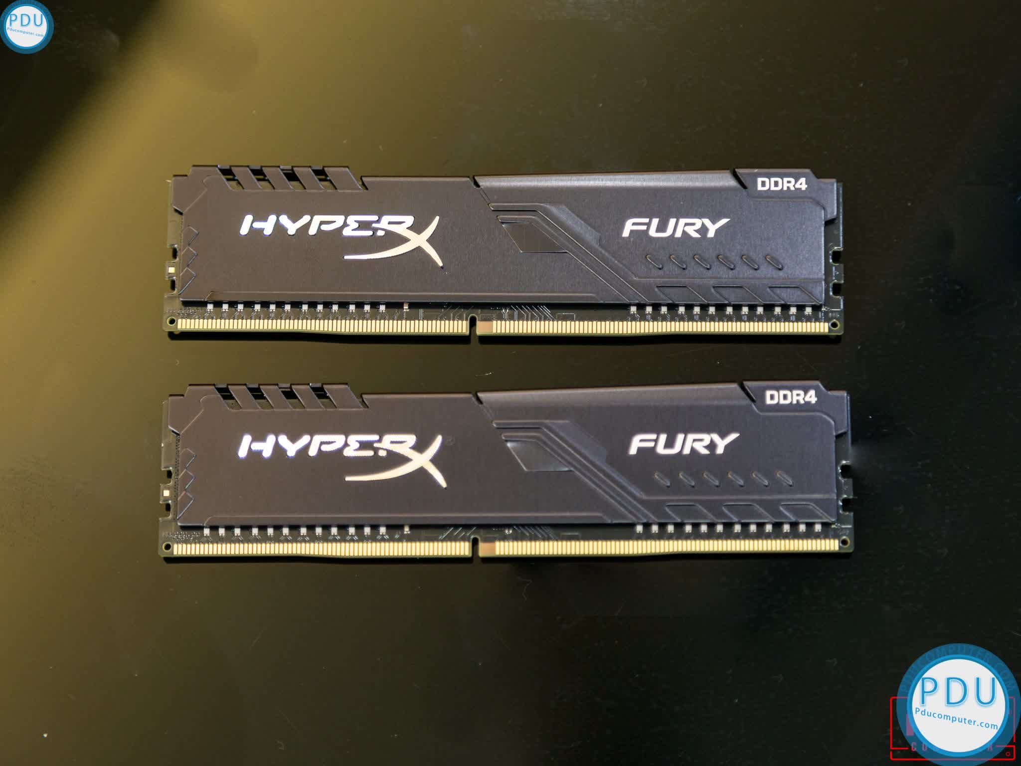 Kit RAM 4 Kingston HyperX Fury Black 16GB bus 2666MHz (2*8GB) - HX426C16FB3K2/16