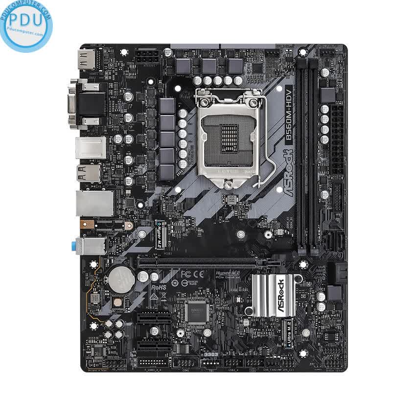 Mainboard ASROCK B560M-HDV(Intel B560, Socket 1200, m-ATX, 2 khe Ram DDR4)