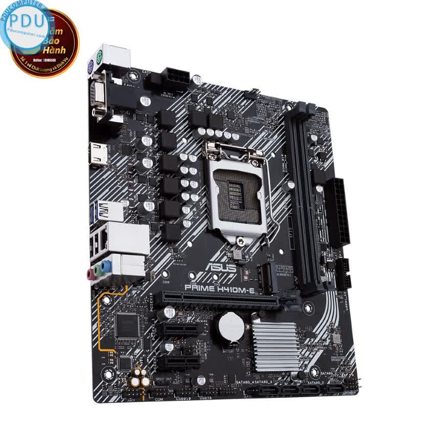 Mainboard ASUS PRIME H410M-E (Intel H410, Socket 1200, m-ATX, 2 khe Ram DDR4)
